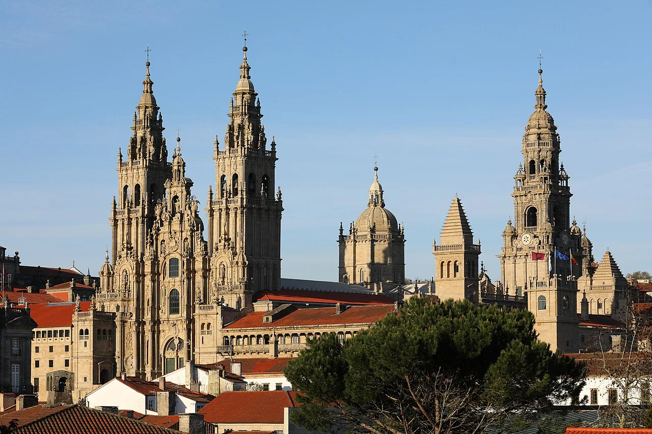 Catedral de Santiago de Compostela, vista da Praça do Obradoiro